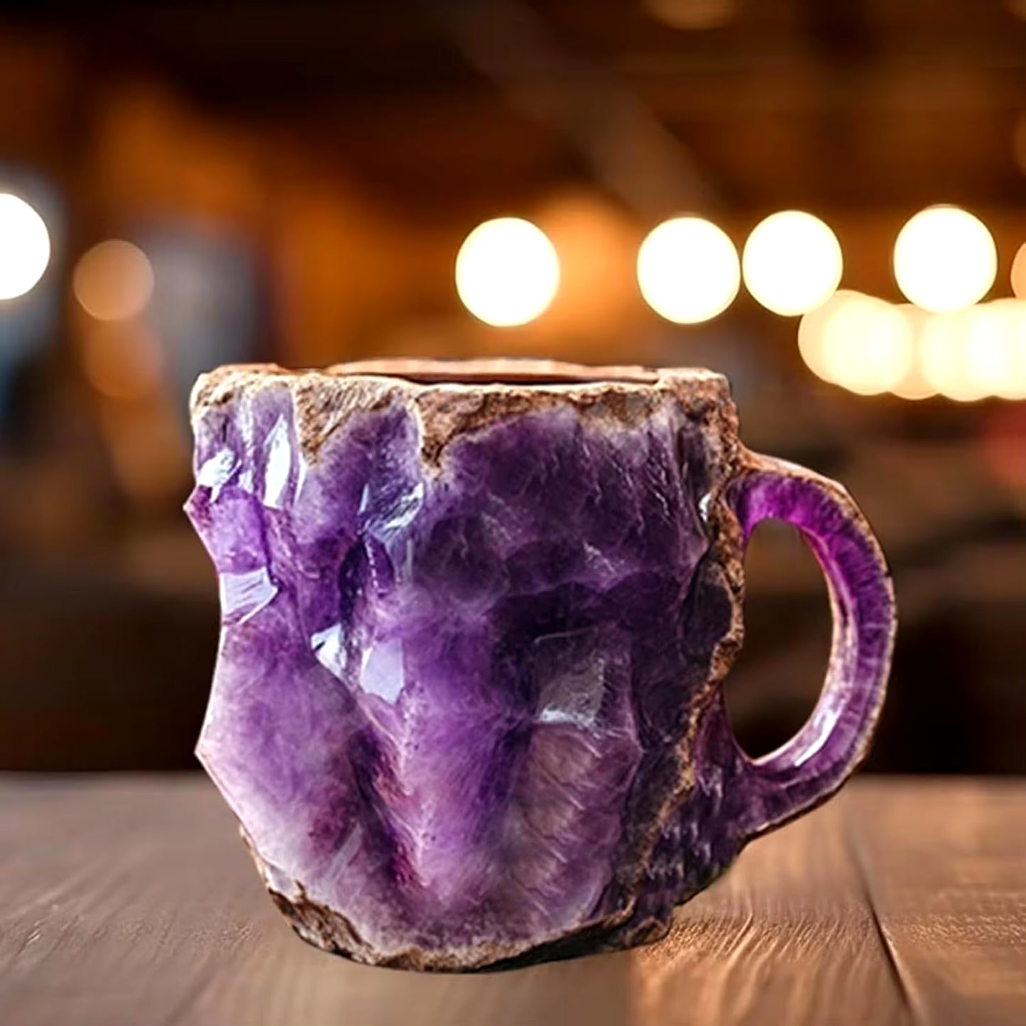 Mineral Crystal Coffee Mugs - Faux Mineral Crystal Resin Coffee Cups - Cross-Border New Arrival