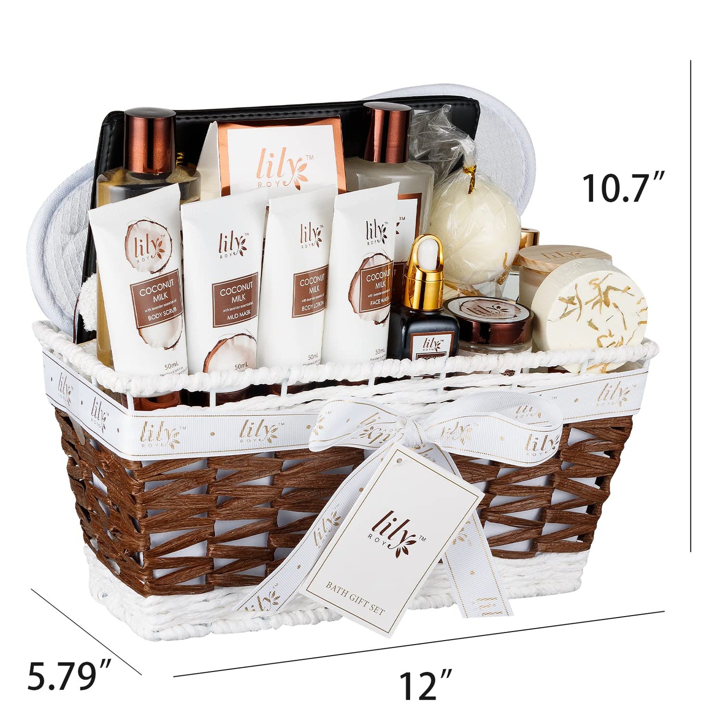 18 Pcs Spa Gift Basket Set for Women Men Bath and Body Gift Basket for Women Gifts Valentines Gifts Spa Gift Set for Birthday Gift Bath Spa Set Bath Kit Spa Kit Gift Set for Mothers Day Christmas