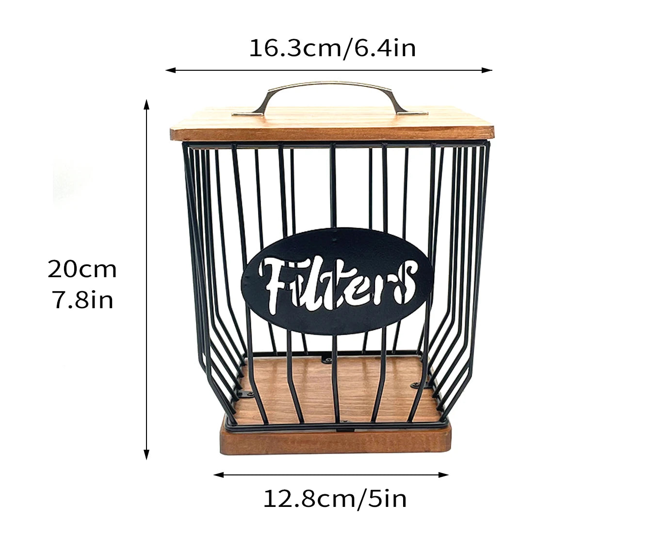 Coffee Capsule Basket Coffee Capsule Holder Coffee Filter Storage Container Basket Coffee Filter Holder with Lid