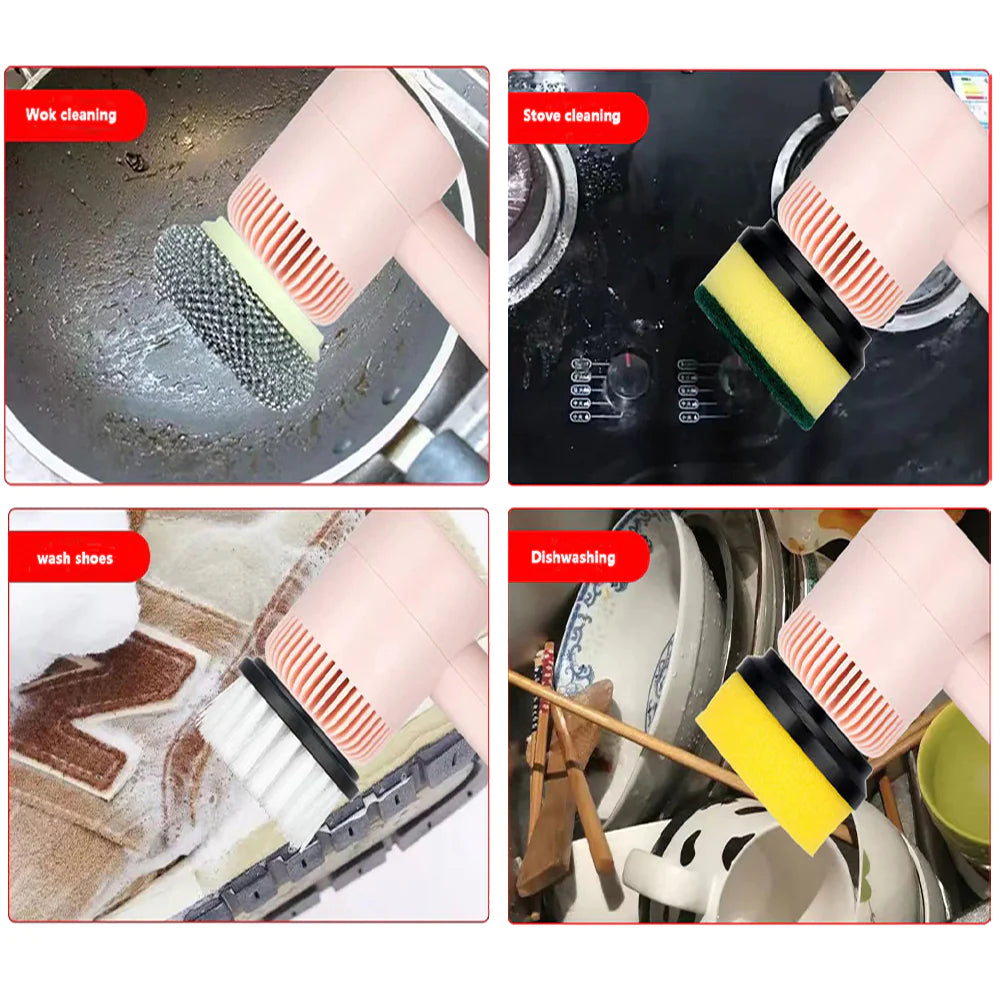 Electric Cleaning Brush Multifunctional Scouring Pad