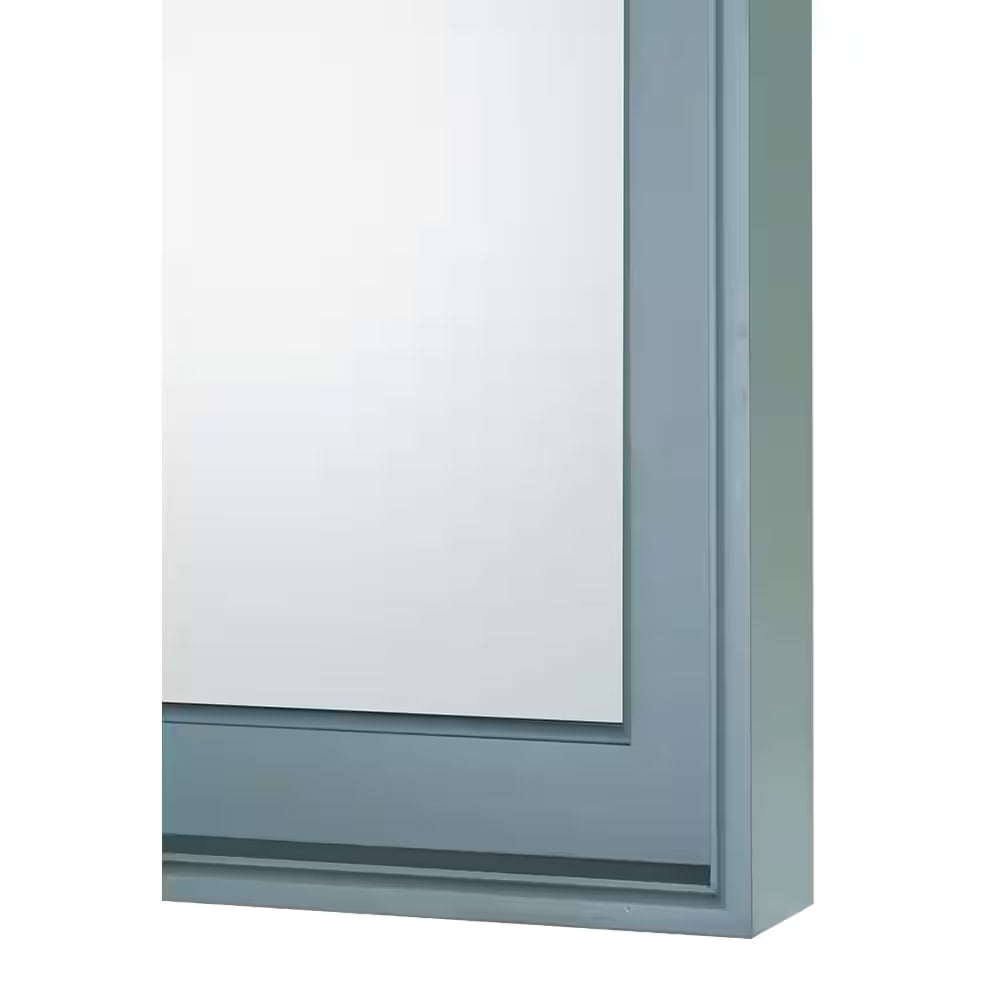 Chennai 24 In. W X 32 In. H Rectangular Wood Framed Wall Bathroom Vanity Mirror in Blue Wash