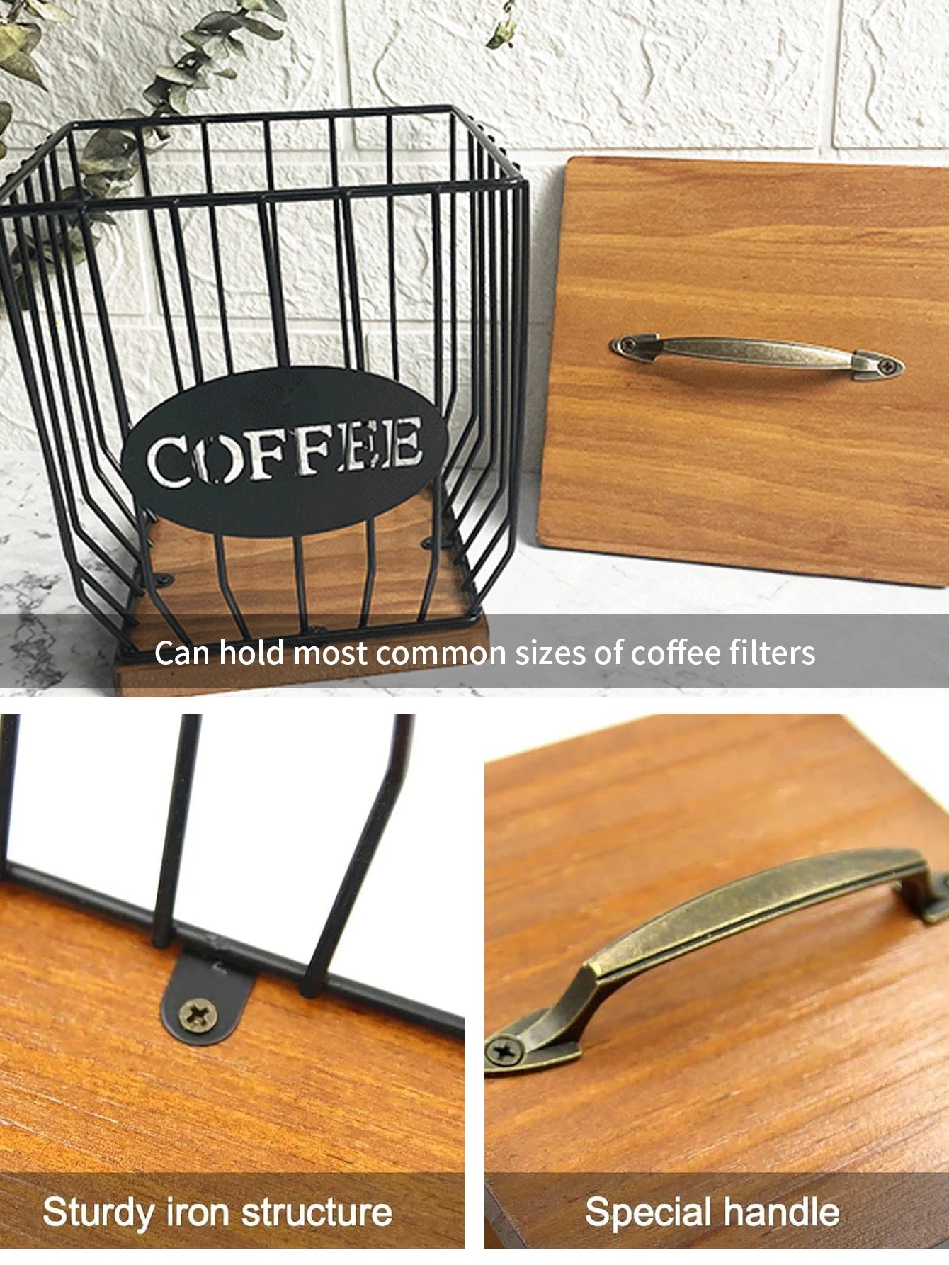 Coffee Capsule Basket Coffee Capsule Holder Coffee Filter Storage Container Basket Coffee Filter Holder with Lid