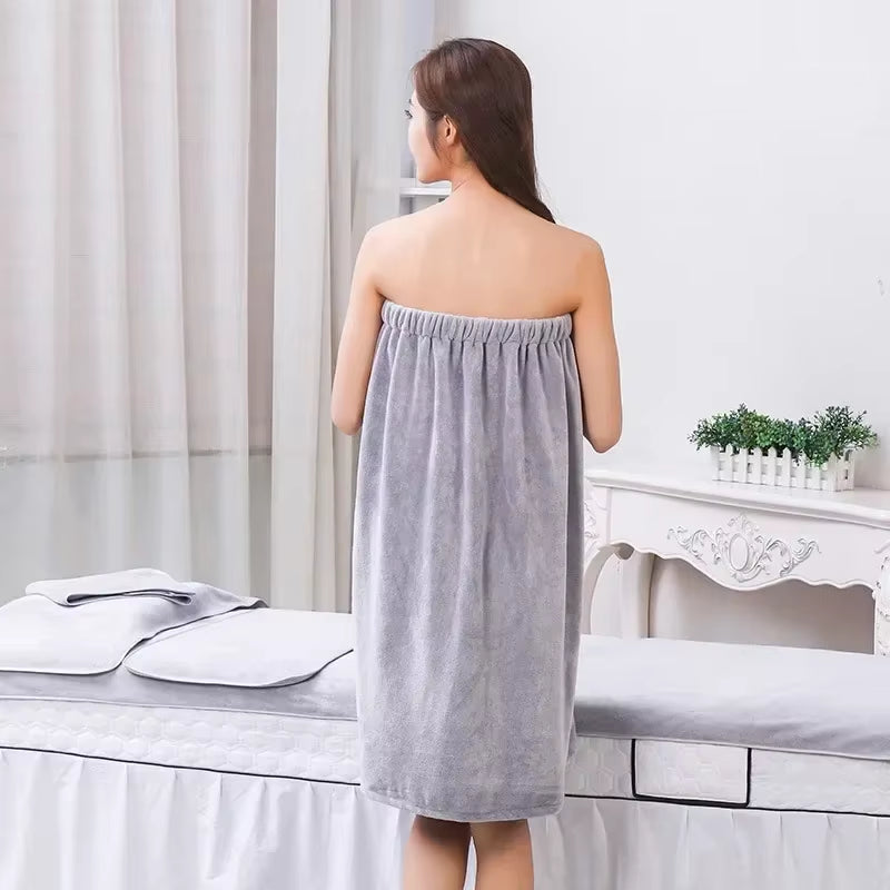 Non-Shedding, Absorbent and Soft, Beauty Salon Special Bath Skirt for Women to Wear, Tube Top Skirt, Bath Towel, Steaming Suit